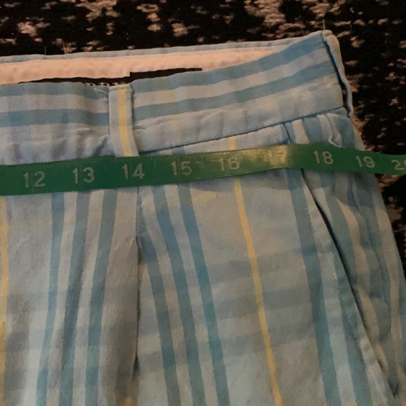 Burberry Vintage light Blue Yellow Paid Skirt 💙 - Picture 4 of 10